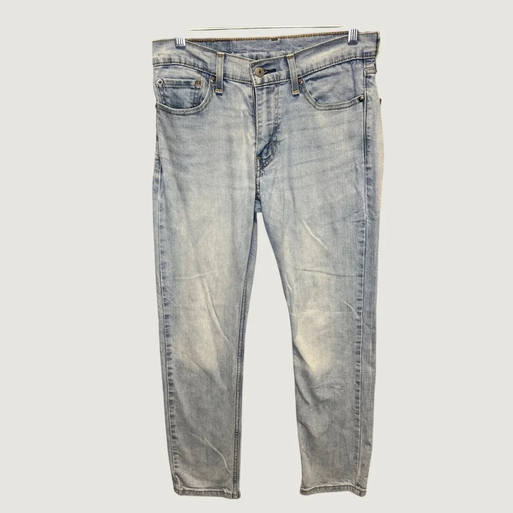 1965 | Levi's 511 Slim Fit Light Wash Stretch Denim Jeans Light Blue Mens 29x30